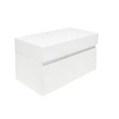 Swiss Aqua Technologies Meuble de salle de bain avec lavabo SAT Evolution 78x30x44,8 cm blanc mat (SATEVO80WMU2)