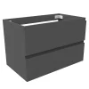 Meuble Sous-Vasque|AICA Sanitaire Meuble de salle de bain anthracite 80cm, suspendu avec 2 tiroirs