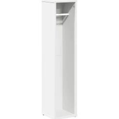 Vidaxl Meuble de salle de bain avec porte-rouleau blanc 20,5x20x90 cm