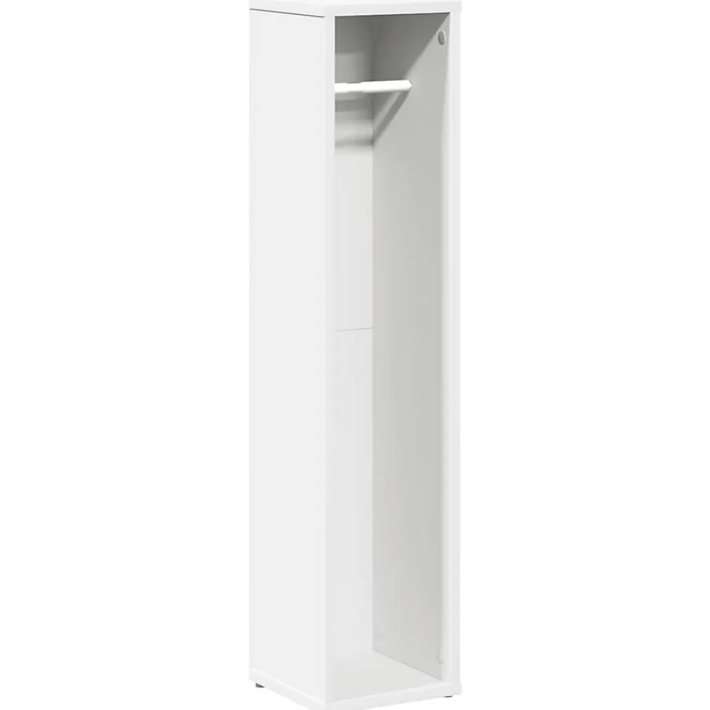 Vidaxl Meuble de salle de bain avec porte-rouleau blanc 20,5x20x90 cm