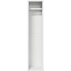 Vidaxl Meuble de salle de bain avec porte-rouleau blanc 20,5x20x90 cm