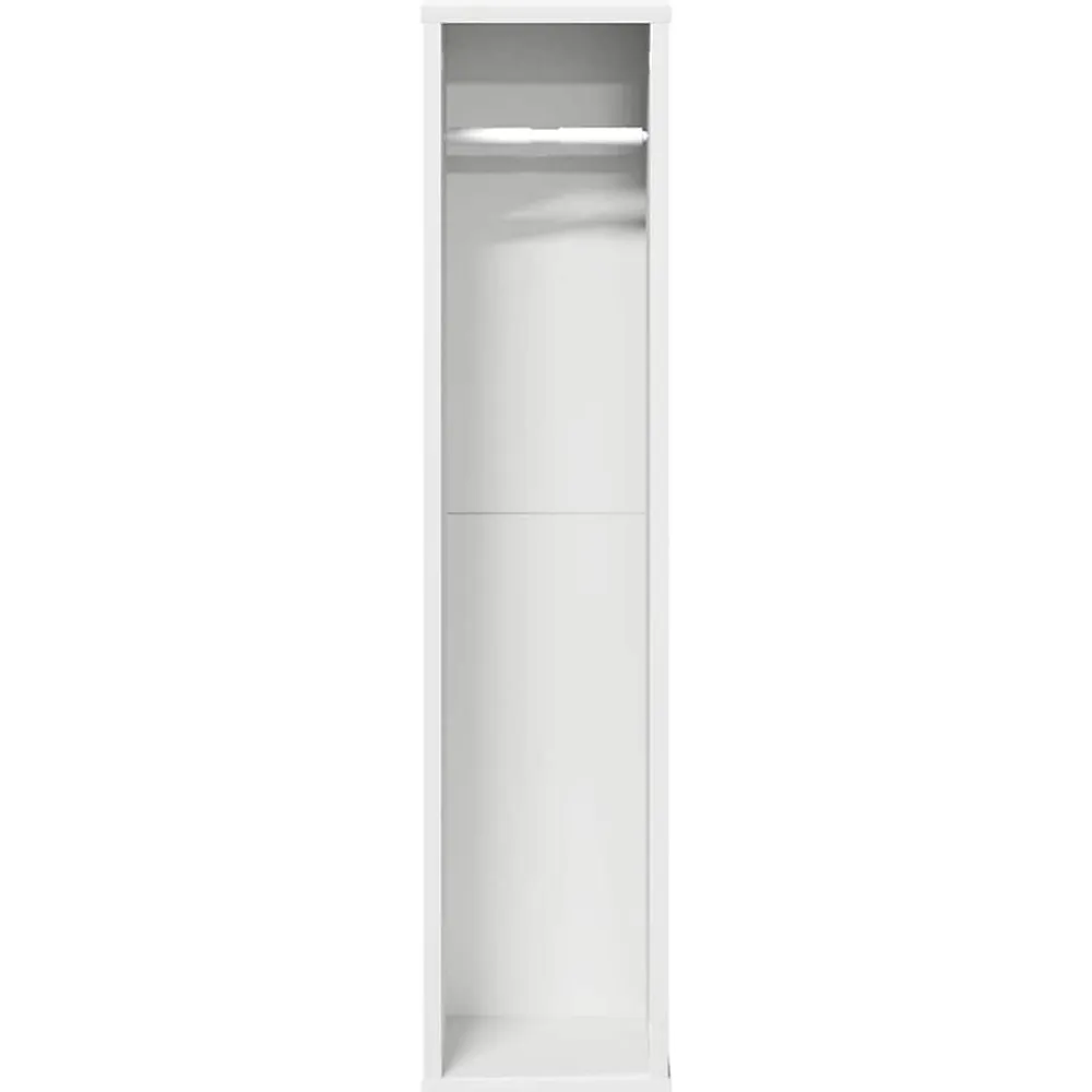 Vidaxl Meuble de salle de bain avec porte-rouleau blanc 20,5x20x90 cm