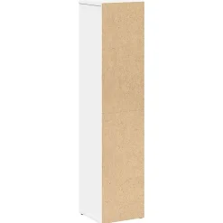 Vidaxl Meuble de salle de bain avec porte-rouleau blanc 20,5x20x90 cm