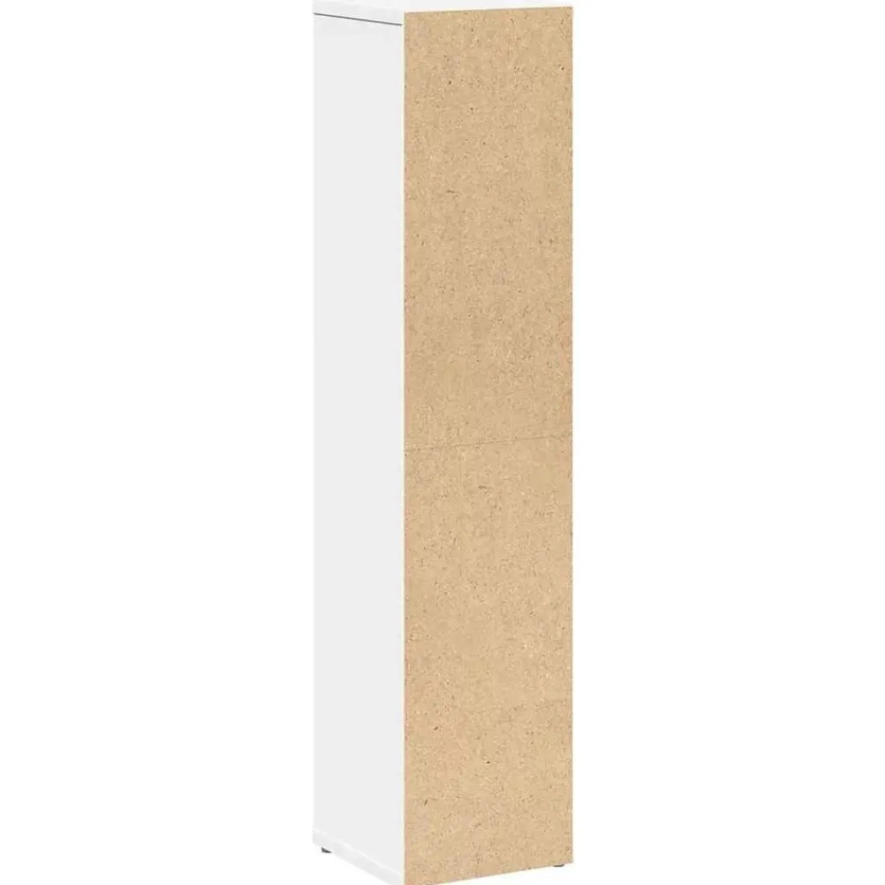 Vidaxl Meuble de salle de bain avec porte-rouleau blanc 20,5x20x90 cm