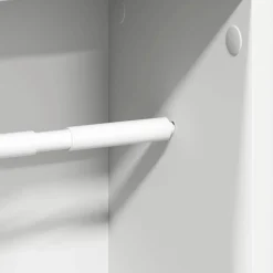 Vidaxl Meuble de salle de bain avec porte-rouleau blanc 20,5x20x90 cm