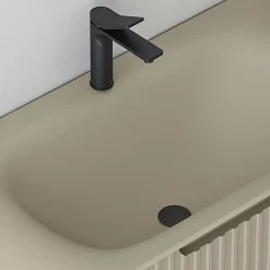 Jindoli Meuble de salle de bain avec vasque 80 cm amande Aquavenus