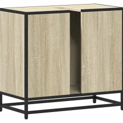 Vidaxl Meuble de salle de bain avec lavabo Chêne Sonoma 65 x 33 x 60 cm Bois d'ingénierie