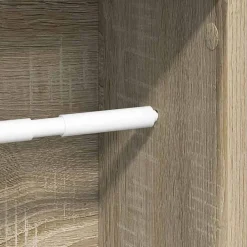Vidaxl Meuble de salle de bain avec porte-rouleau chêne sonoma