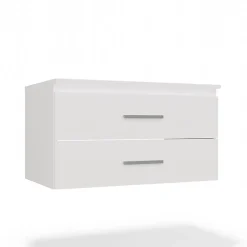 3xE Living Meuble de salle de bain, blanc, 80 x 45 x 50 cm