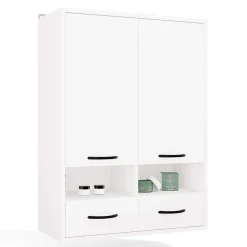 3xE Living Meuble de salle de bain, blanc, 66 x 67 x 30 cm