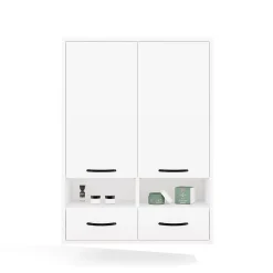 3xE Living Meuble de salle de bain, blanc, 66 x 67 x 30 cm