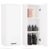 3xE Living Meuble de salle de bain, blanc, 35 x 67 x 30 cm