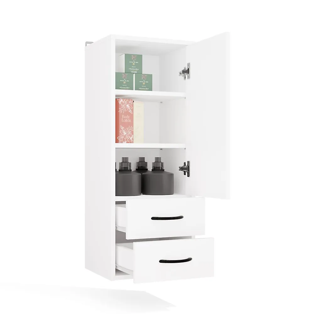 Etagère Salle De Bains|3xE Living Meuble de salle de bain, blanc, 35 x 67 x 30 cm