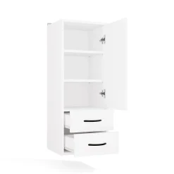 Etagère Salle De Bains|3xE Living Meuble de salle de bain, blanc, 35 x 67 x 30 cm