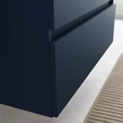 Cygnus bath Meuble de salle de bain BEQUIA 60cm Bleu mat Vasque Porcelaine