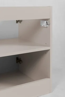 3xE Living Meuble de salle de bain, Cachemire + poignée dorée, 40 x 57 x 46 cm