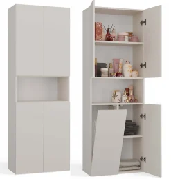 3xE Living Meuble de salle de bain, cachemire, 60 x 30 x 174 cm