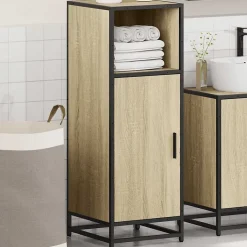 Vidaxl Meuble de salle de bain Chêne Sonoma 35x37,5x100 cm Bois d'ingénierie