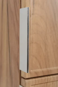 Colonne De Salle De Bains|3xE Living Meuble de salle de bain, Chêne Craft, poignée argentée, 35 x 136 x 27 cm