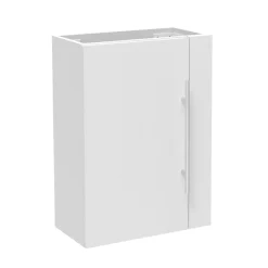 Meuble Sous-Vasque|AICA Sanitaire Meuble de salle de bain 44cm avec 2 compartiments, suspendu, blanc