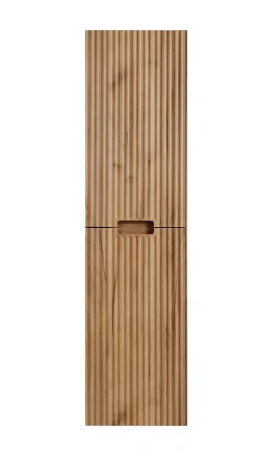 3xE Living Meuble de salle de bain, chêne Craft, 35 x 136 x 27 cm