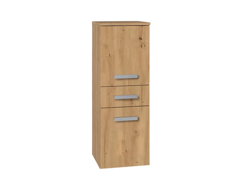 Armoire De Salle De Bains|3xE Living Meuble de salle de bain, chêne artisan, 85 x 30 x 30 cm