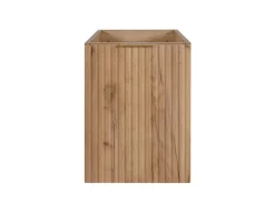 Lave-Mains|3xE Living Meuble de salle de bain, Chêne Craft + poignée dorée, 40 x 57 x 46 cm