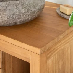 Meuble Sous-Vasque|Wanda Collection Meuble de salle de bain en teck massif Cosy 70 cm