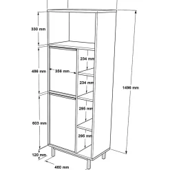 Armoire De Salle De Bains|Hanah Home Meuble de salle de bain en aggloméré Only