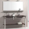 Wikao Meuble de salle de bain marron Aïda - Marron