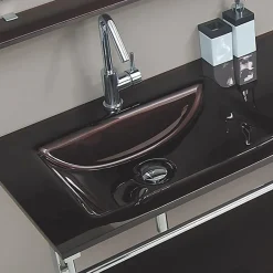 Wikao Meuble de salle de bain marron Aïda - Marron