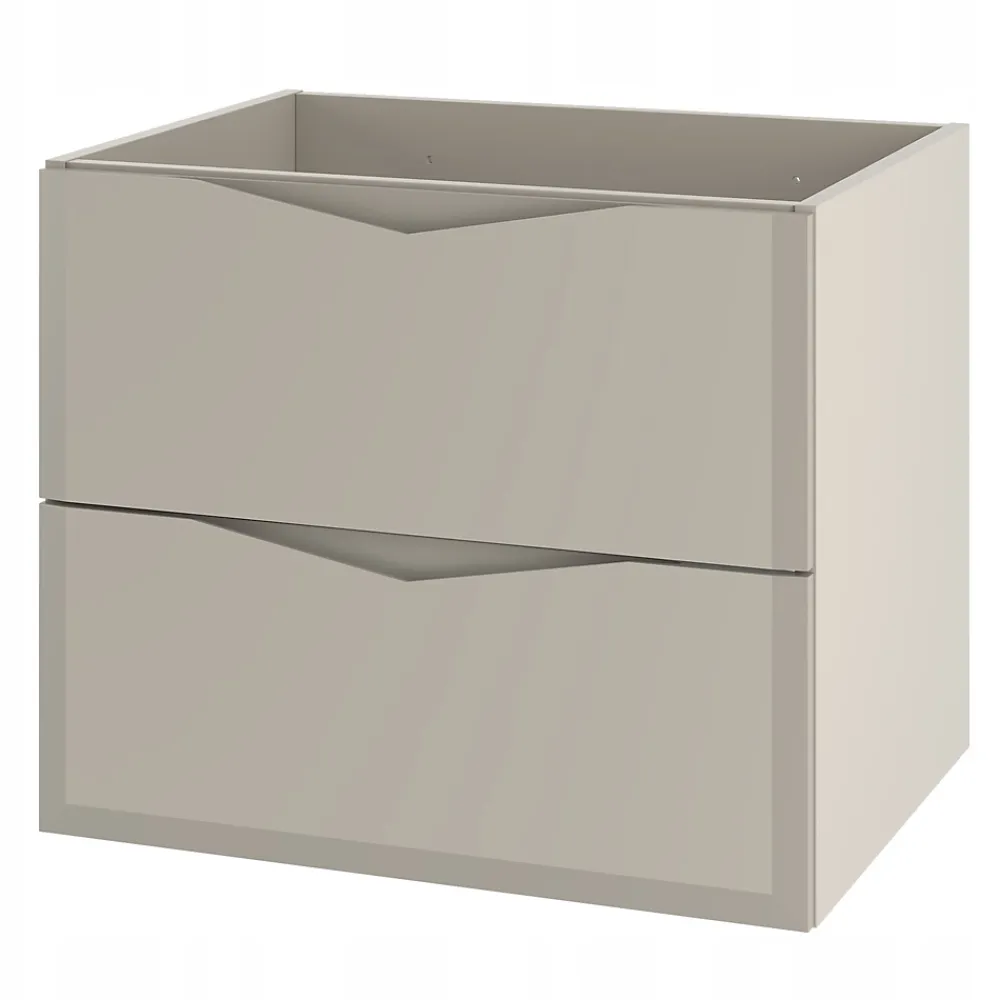 Meuble Sous Lavabo|Furnidea Meuble de salle de bain sous vasque suspendu DELCA cachemire 60 cm