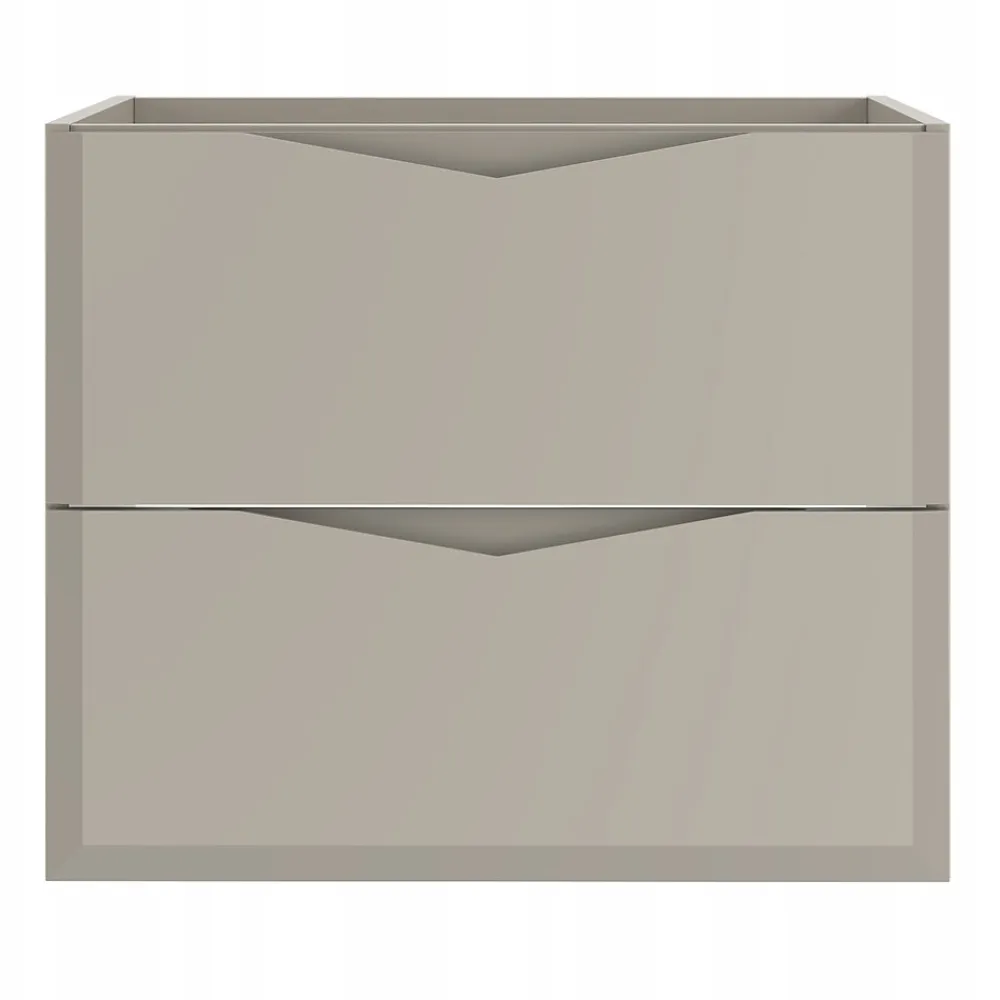 Meuble Sous Lavabo|Furnidea Meuble de salle de bain sous vasque suspendu DELCA cachemire 60 cm