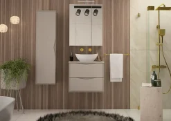 Meuble Sous Lavabo|Furnidea Meuble de salle de bain sous vasque suspendu DELCA cachemire 60 cm