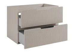Furnidea Meuble de salle de bain suspendu sous vasque VENA cachemire 80 cm