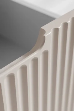 Furnidea Meuble de salle de bain suspendu sous vasque VENA cachemire 80 cm