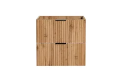 Furnidea Meuble de salle de bain suspendu sous lavabo ADEL CHÊNE 60 cm