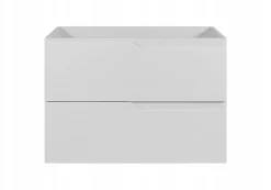 Furnidea Meuble de salle de bain suspendu sous vasque MODERN blanc 80 cm