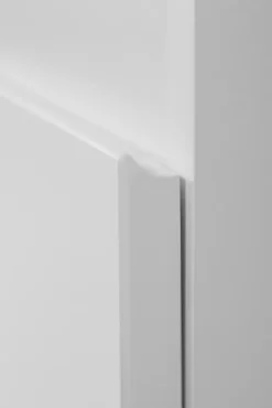 Furnidea Meuble de salle de bain suspendu sous vasque MODERN blanc 80 cm