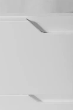 Furnidea Meuble de salle de bain suspendu sous vasque MODERN blanc 80 cm