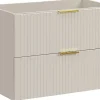 Meuble Sous Lavabo|Furnidea Meuble de salle de bain suspendu sous lavabo ADEL CACHEMIRE 80 cm