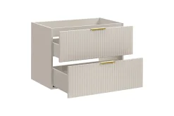 Meuble Sous Lavabo|Furnidea Meuble de salle de bain suspendu sous lavabo ADEL CACHEMIRE 80 cm