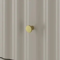 Meuble Sous Lavabo|Furnidea Meuble de salle de bain sous vasque suspendu AQUA cachemire 80 cm façades rainurées
