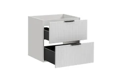 Furnidea Meuble de salle de bain suspendu sous lavabo ADEL BLANC 60 cm