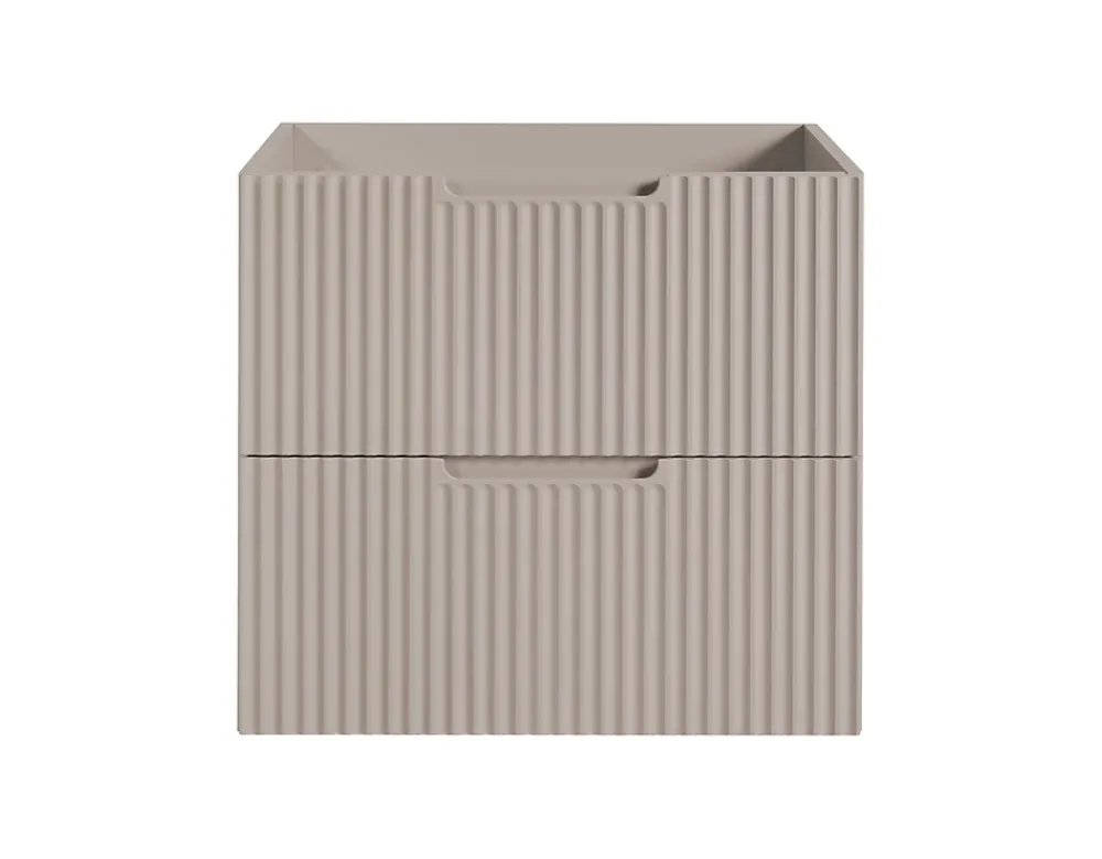 Meuble Sous Lavabo|Furnidea Meuble de salle de bain suspendu sous vasque VENA cachmire 60 cm