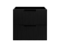 Meuble Sous Lavabo|Furnidea Meuble de salle de bain suspendu sous vasque VENA noir 60 cm