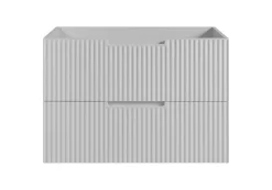 Furnidea Meuble de salle de bain suspendu sous vasque VENA blanc 80 cm