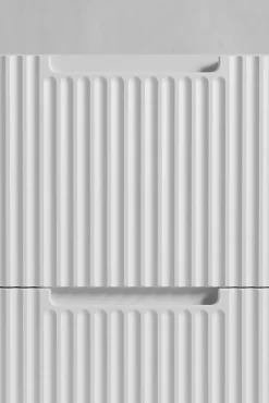 Furnidea Meuble de salle de bain suspendu sous vasque VENA blanc 80 cm
