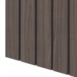 Furnidea Meuble de salle de bain sous vasque suspendu STELLA coloris noyer 60 cm façades rainurées