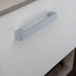 Ensemble Meuble De Salle De Bains|Kiamami Valentina Meuble De Salle De Bain Suspendu Lotto 80Cm Chêne Gris Avec Façade Blanche Et Lavabo Au-Dessus